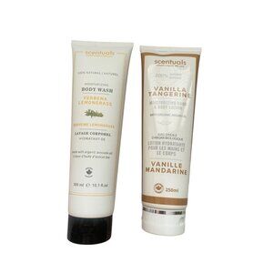 Scentuals Body Wash & Hand Lotion Set Verbena Lemongrass & Vanilla Tangerine Reg